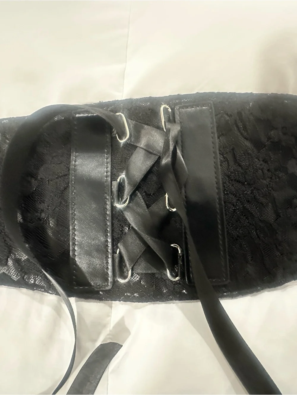 torrid Black Lace-Up Corset Waist Belt